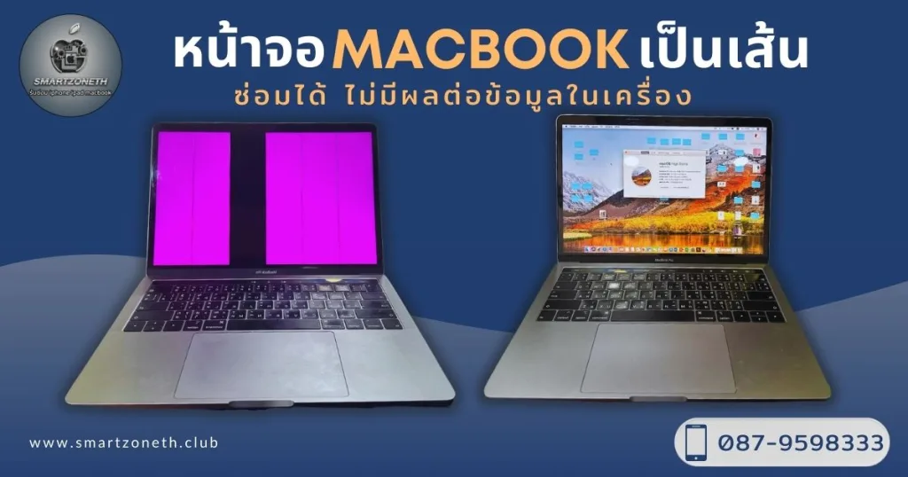 macbook screen has lines